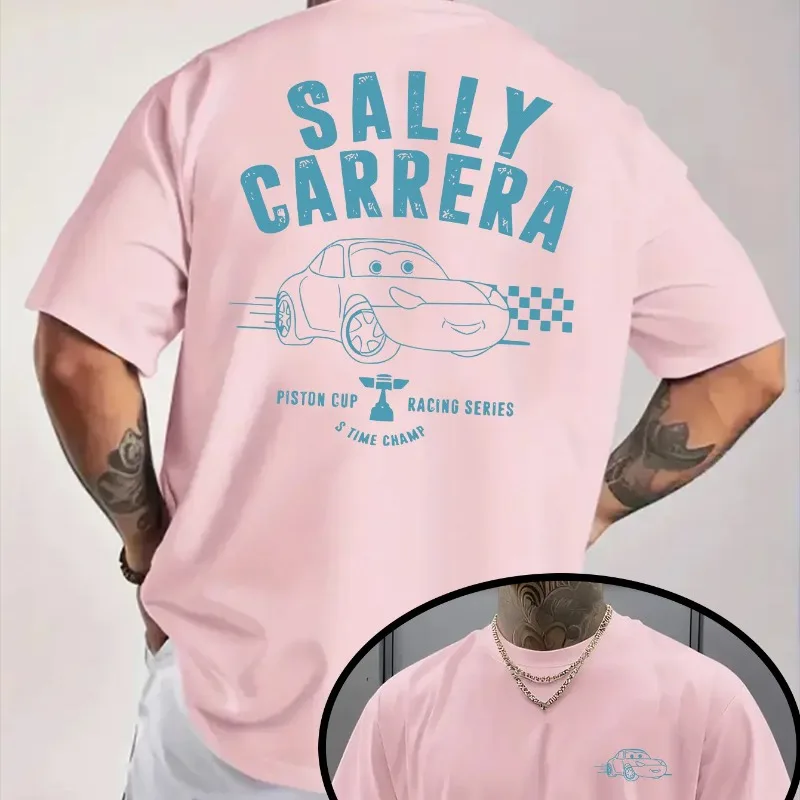 ديزني بيكسار كارز سيارات سباق الفيلم القطن تي شيرت الصيف العصرية عارضة أزياء الرجال والنساء الشارع الشهير #5
