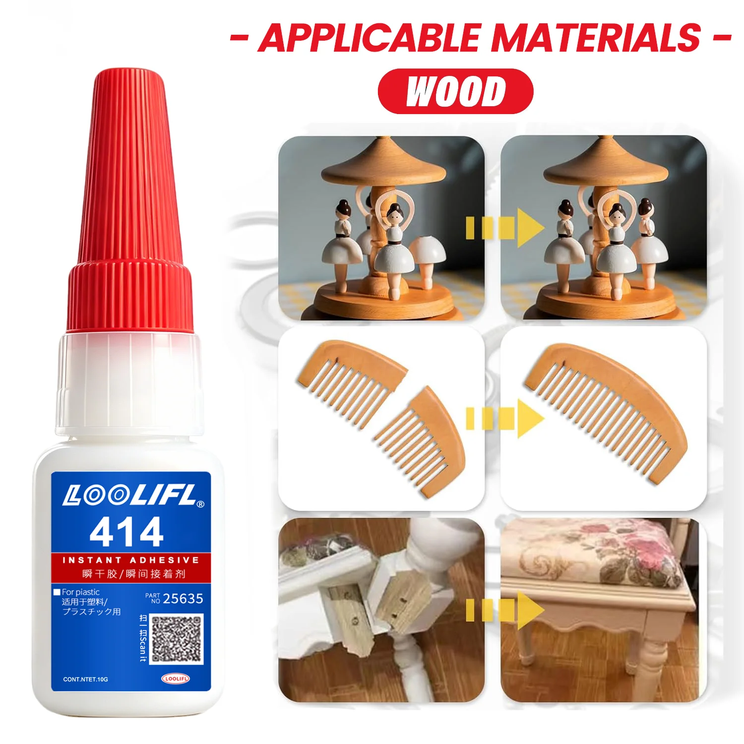 414-Diy Handmade Glue, Strong Quick-Drying Transparent Glue, Suitable for Pla, Abs, Tpu, Petg Plastics, Model Assembly Glue, High Toughness, Model Glue, Material Glue, Special Assembly Glue, Multi-Material Printing Compatible Glue view 5