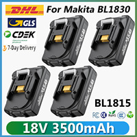 18V Battery For Makita BL1815 Rechargeable Battery 3.5Ah Replacement Battery For Makita BL1830 BL1860 3500mAh Power Tool Battery