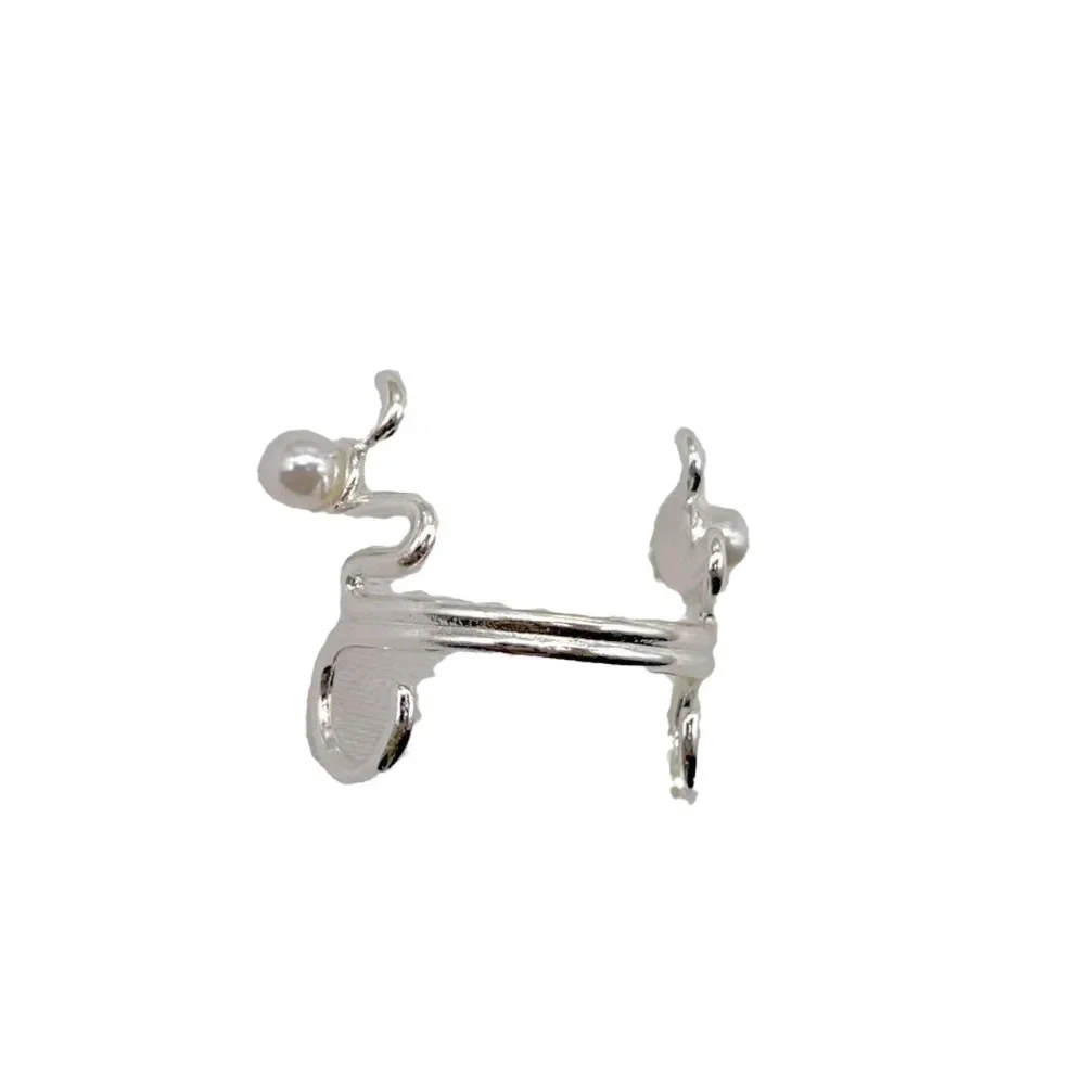 فاسق غير ثقب الأنف كليب ريترو فريد موضة تقليد اللؤلؤ الأنف الدائري الأنف مسمار موضة غير مثقوب مجوهرات للجسم