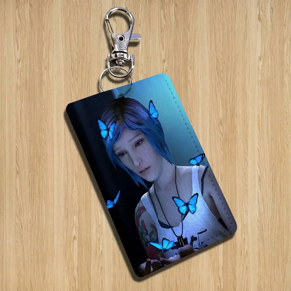 Max Caulfield Chloe Life is Strange Cartoon Singer Anime Card Keychain Fashion Pendant Bag ID Door Card Case Bus Card Cute Adult - view 3