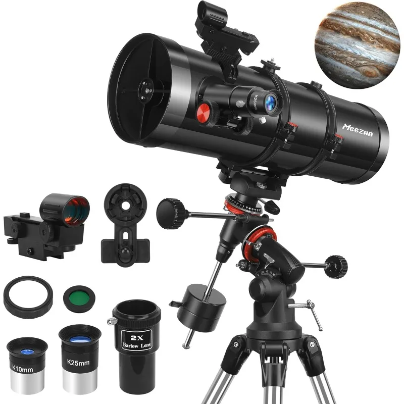 

Telescope, 150EQ Reflector Telescope for Adults Astronomy Beginners, Manual Equatorial Professional Telescopes Astronomy