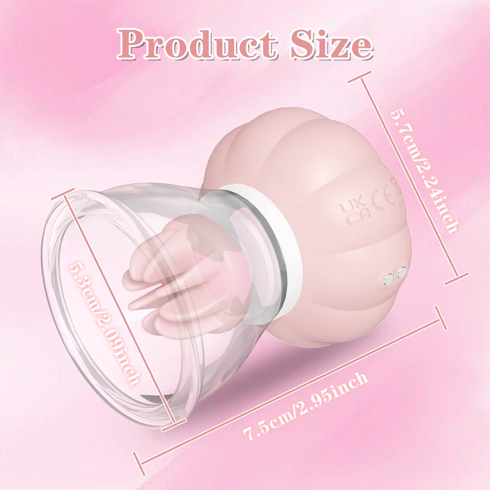 Powerful Breast Massager Vibrator Licking Tongue Clitoris Sucking Vibrator Masturbation Tools for Women Vibration Sex Toys - Image 2