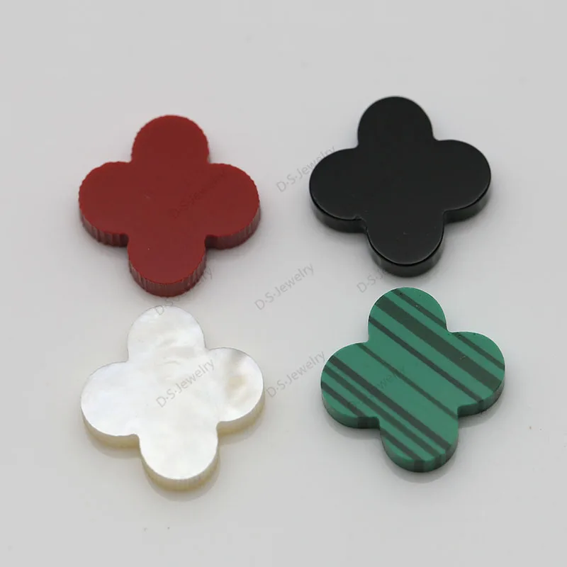 Perles de fleur de cuir chevelu pour pendentif, pierre précieuse d'onyx naturelle, semi-fierté, 4 adt, 6x6mm, 18x18mm, 50 pièces par lot