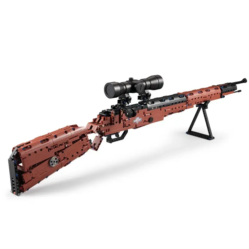 deTECH Kar98k Mauser Sniper Rifle Bouwstenen High Power Creatieve Militaire Pistool Baksteen Model Kit Jongens Speelgoed Volwassenen Geschenken 653PCS
