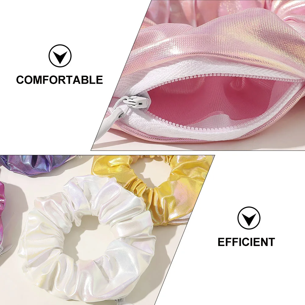 

8 шт., лазерные ленты для волос, креативные градиентные завязки из искусственной кожи, шикарный головной убор, эластичные декоративные аксессуары, веревка для волос, милый головной убор