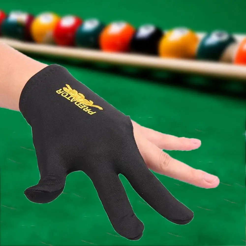 Biliardo Cue Lycra Fabrics Smooth Snooker Three Finger Gloves Separate-finger Glove Billiard Accessories