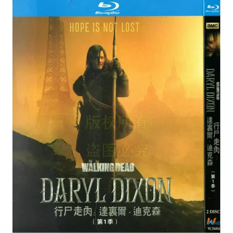 American Horror Action Movie The Walking Dead Daryl Dixon Season 1 and 2 BD Blu-ray High Definition 4 Disc