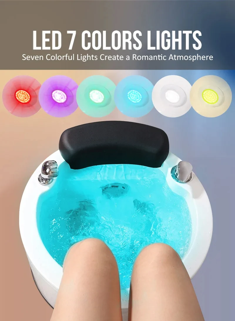 2024 Newest Spa Pedicure Bowl for Salon Surf Massage Salon Spa Footbath Electric Footbath Pedicure Bowl Foot Spa