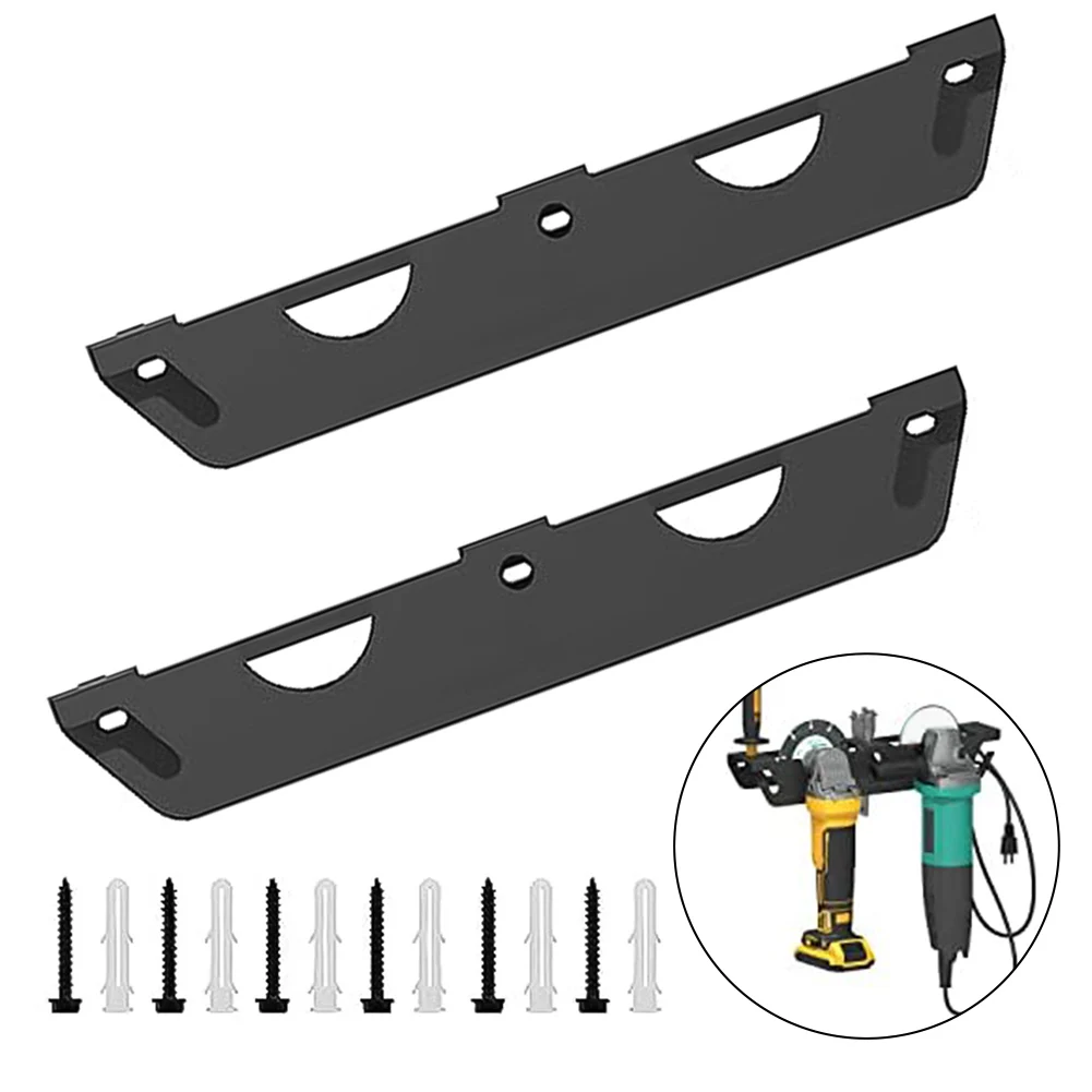 

2Pcs Angle Grinder Holder Angle Grinder Stand Storage Rack With Cord Hanger Wall Mount Bracket For Cutters Polishers