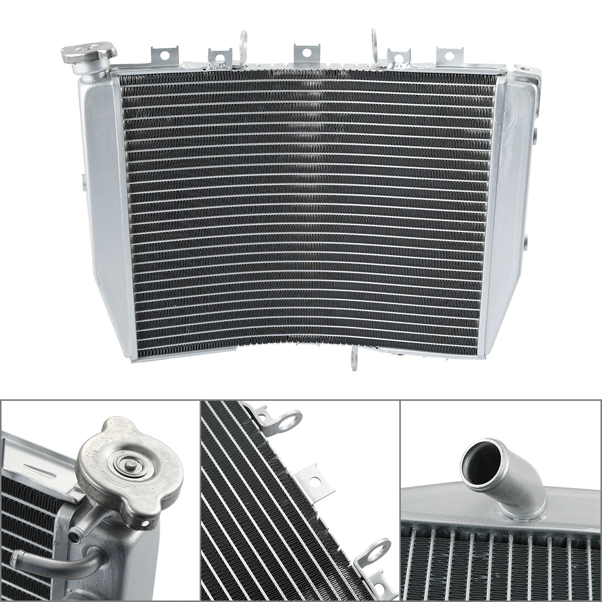Motorcycle Aluminum Engine Radiator Cooler System Fit For Kawasaki Ninja ZX10R ZX-10R 2004-2005 zx 10r