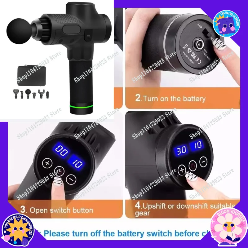 2026 Hot Selling Home Massager Professional Fitness Massage Muscle Relaxation Impact Portable Tool