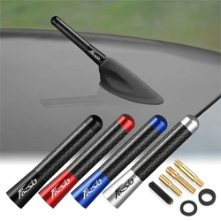 For Ford Fiesta mk6 mk5 mk8 mk4 mk7 Accessories 8/12cm Carbon Fiber Auto Roof Short Antenna Car FM Radio Antenna Aerial Radio