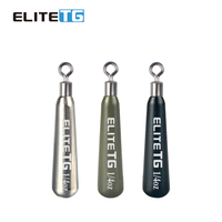 Elite TG 10pcs New Fishing Skinny Drop Shot Weights,3.5g~28g Lure Bass Bluegill Wrasse Crappie Fishing Black Green Drop Shots