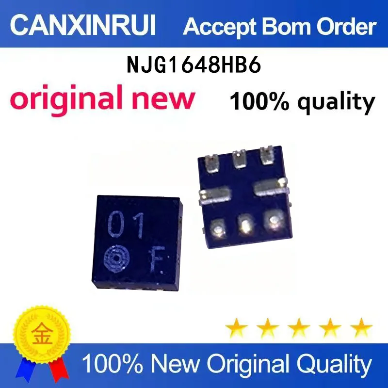 

(5-100 Pieces) NJG1648HB6 silk screen printing: 01 F QFN brand new in stock