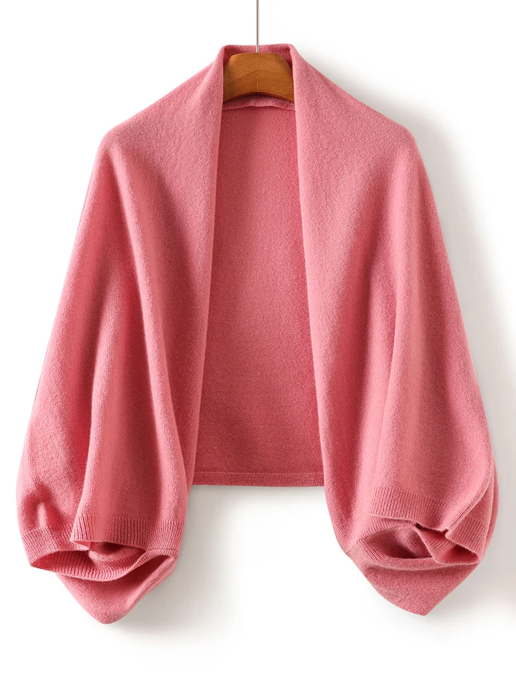 

Осенне-зимний новый стиль: 100% шерстяной шарф для женщин, вязаная шаль, двусторонняя, для помещений с кондиционером, теплая, для защиты шеи...