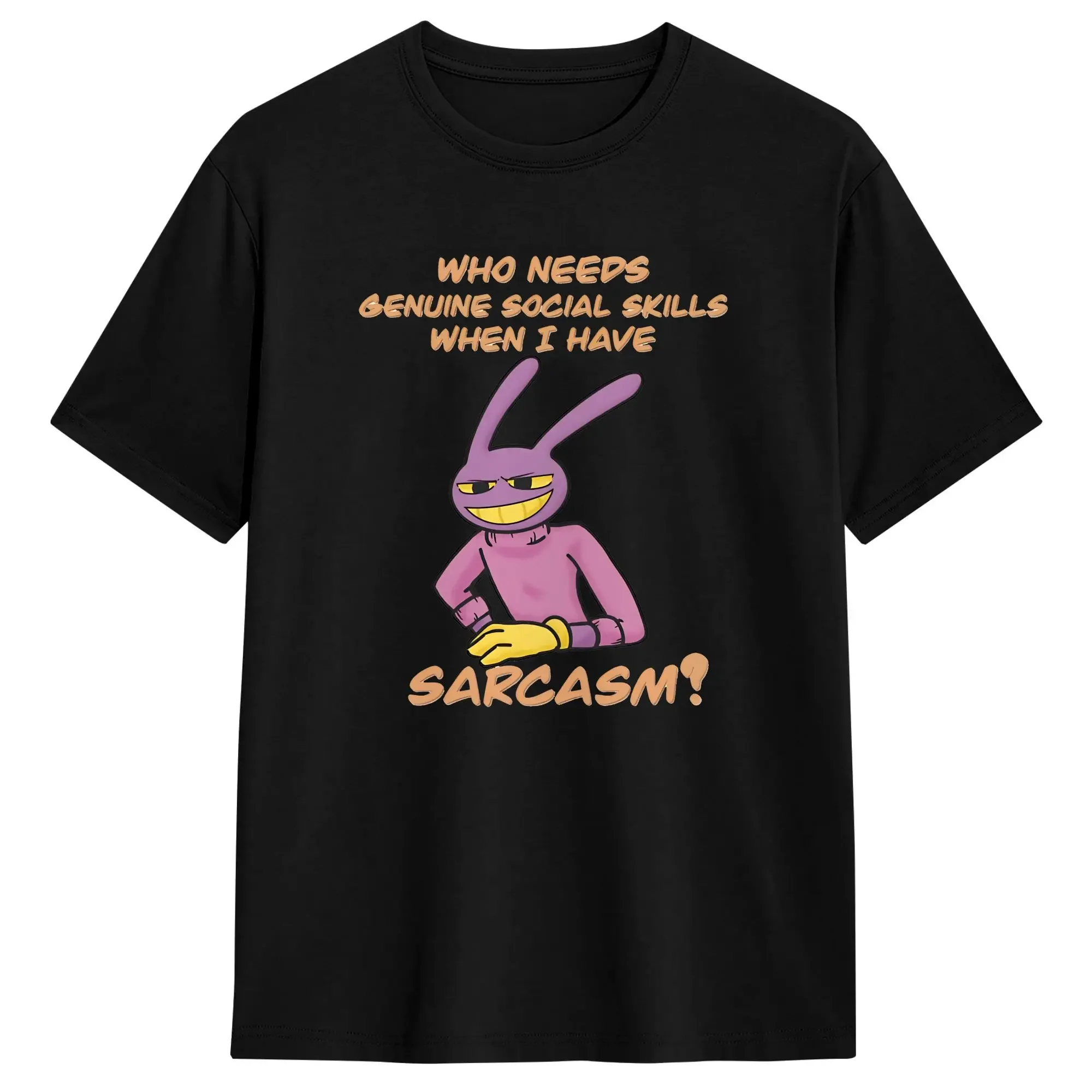 Amazing Circus Jax TADC Rabbit T Shirt Beach Fashion T-Shirts Man Cotton O Neck Oversized Clothing Short-Sleeved Vintage Tshirt