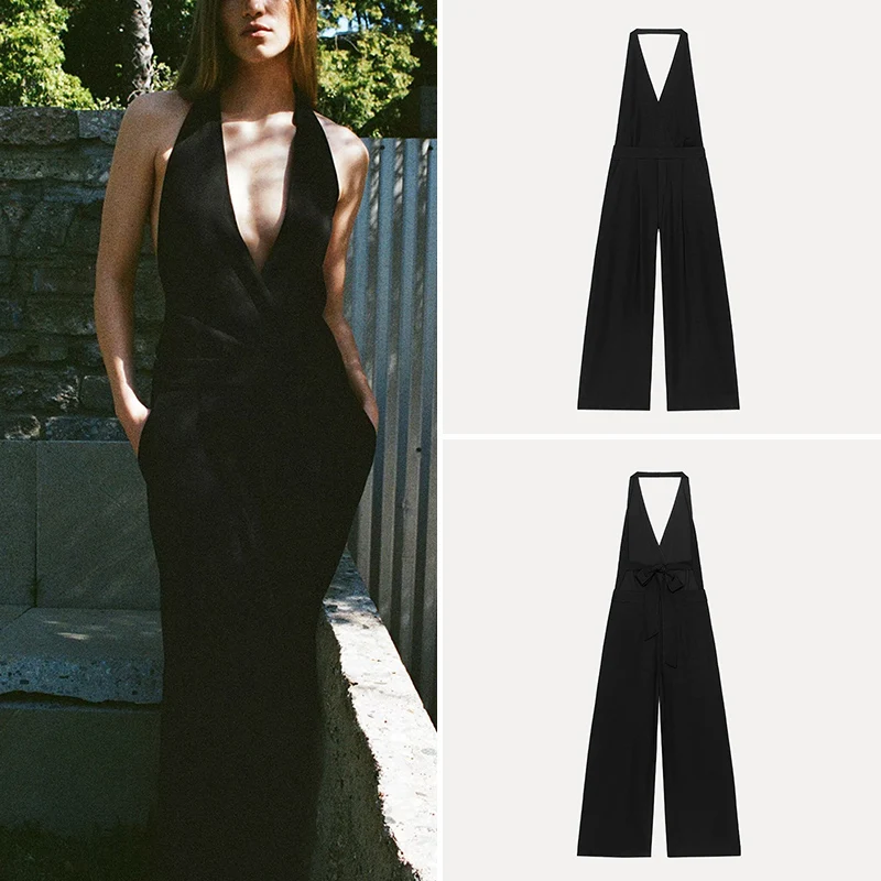 

Весна 2024, женские длинные брюки с v-образным вырезом и высокой талией, двубортный костюм, женский ансамбль Z Faion