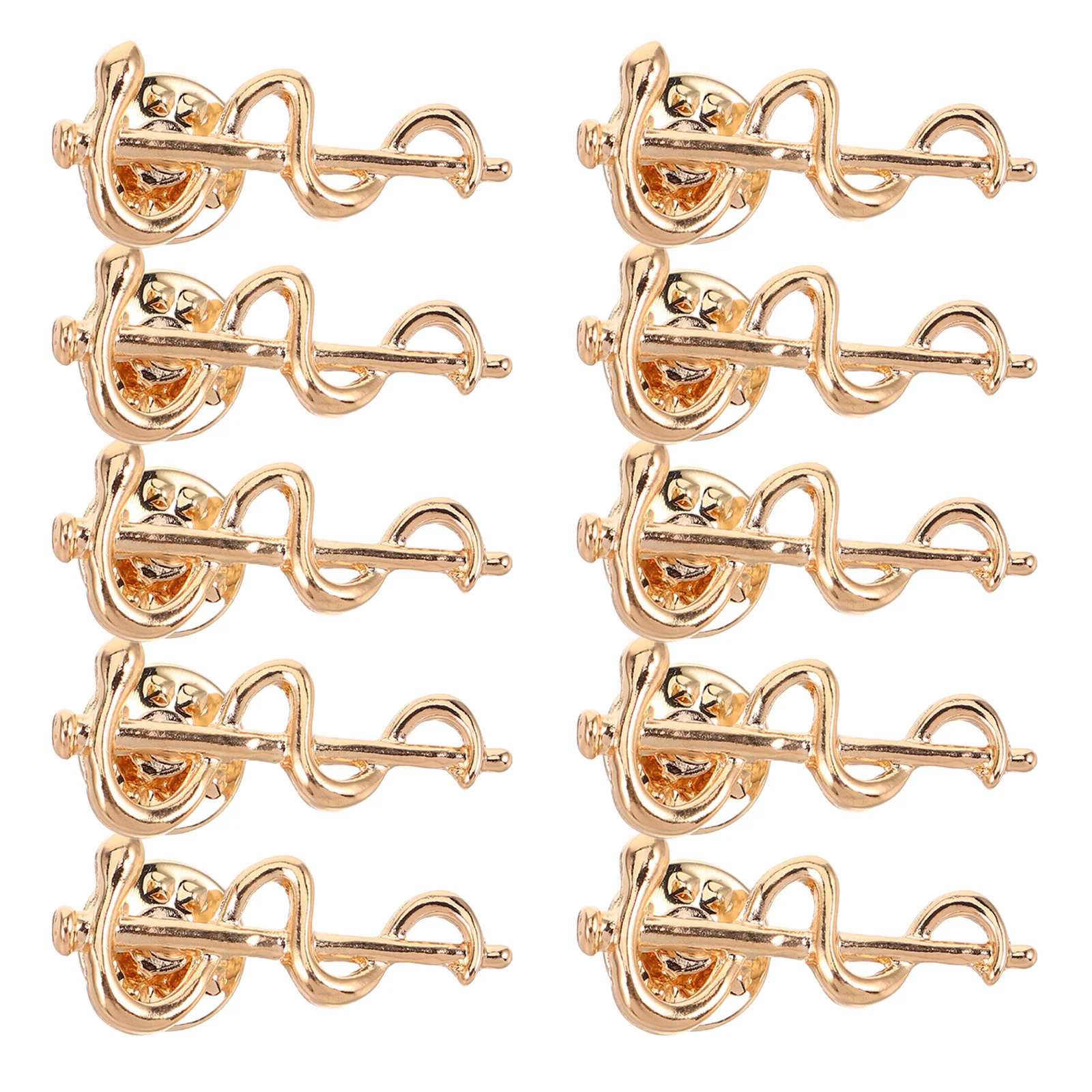 

10pcs Snake Wrapped Brooch Vintage Alloy Lapel Pin For Women Doctors Nurses Shirt Coat Dress Scarf Present