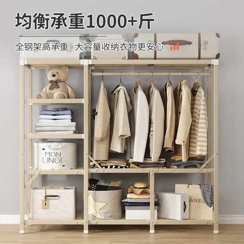 Free installation of home bedroom folding simple cloth closet storage cabinet strong durable wardrobe