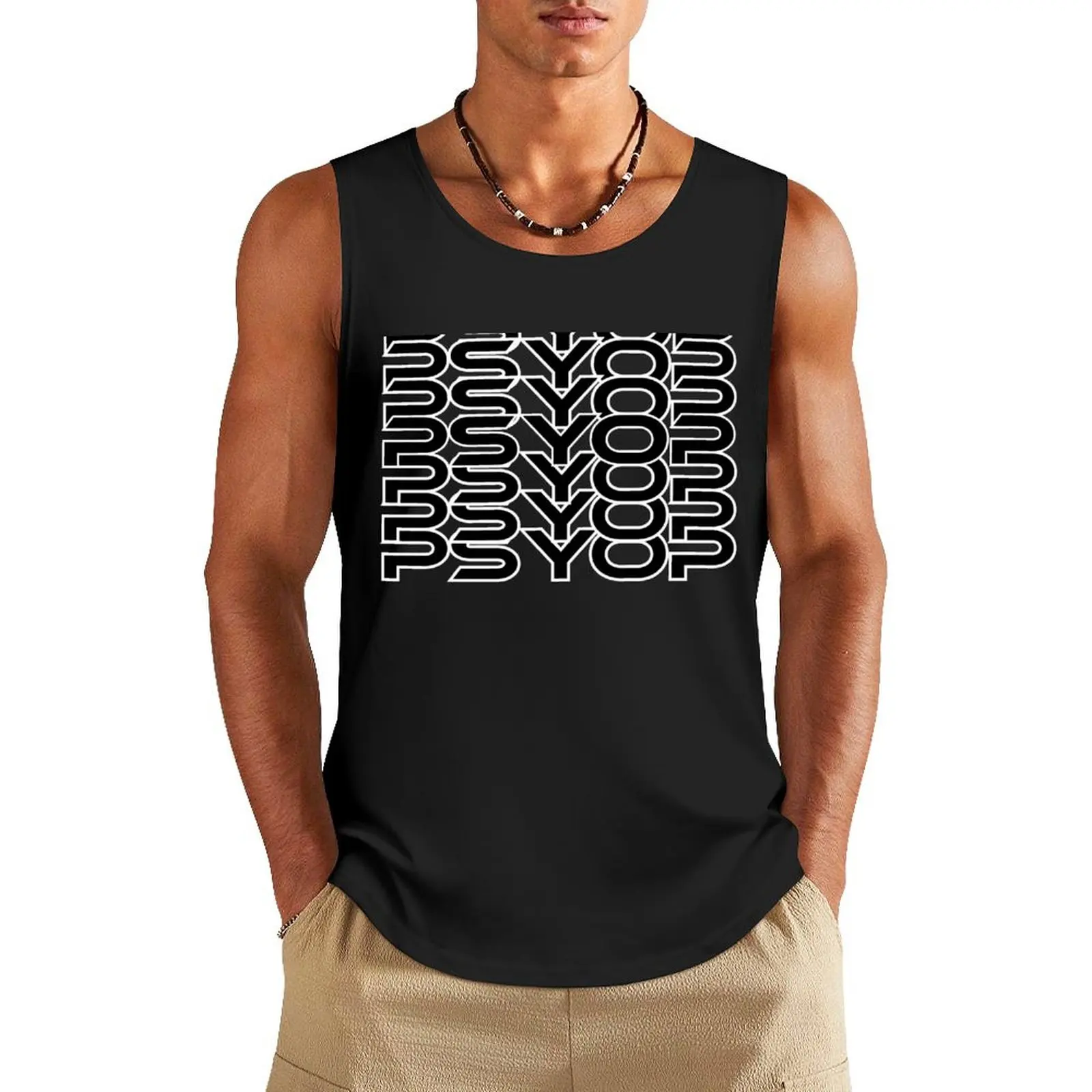 Psyop A Mental War Tank Top Men's t shirt Men's clothing Men's sleeveless