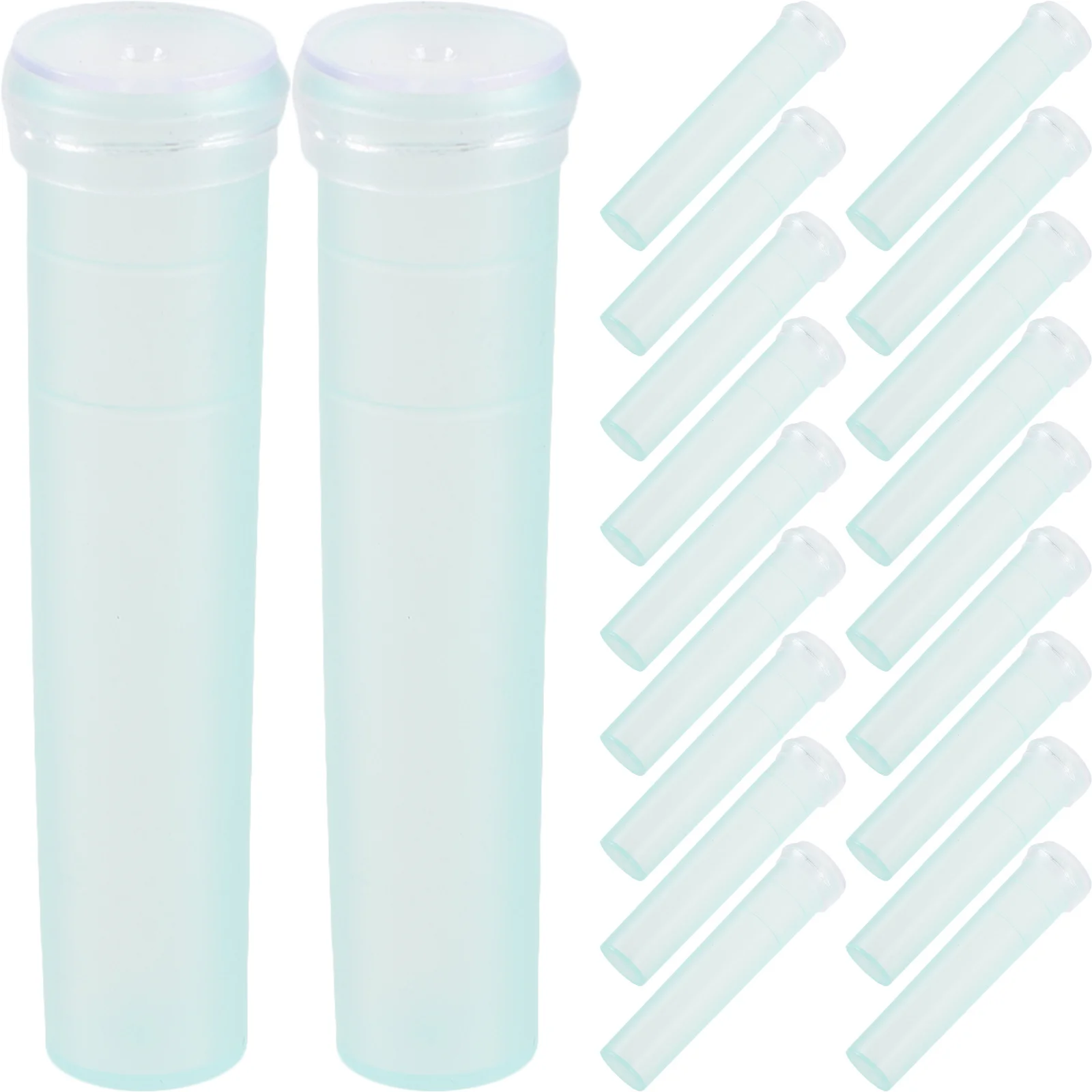 20 قطعة أنابيب حفظ الزهور الطازجة 7.2X1.8 سنتيمتر السماء الزرقاء مانعة للتسرب تخزين المياه الأزهار لزراعة الزهور ترتيب الأزهار