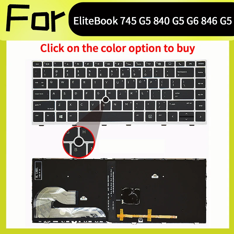 

Новая клавиатура для HP EliteBook 745 G5 840 G5 840 G6 846 G5 846 G6