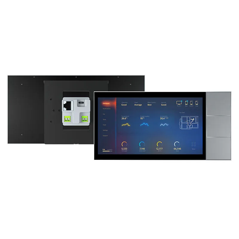 2024 Smart Home Systems 8 Inch Horizontal/ Landscape Touch Screen Control Panel With Physical Buttons