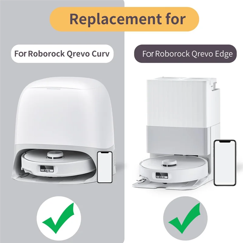 

Для Roborock Qrevo Curv, Qrevo Edge робот-пылесос, аксессуары, основная боковая щетка, фильтр Hepa, швабра, тканевые мешки для пыли