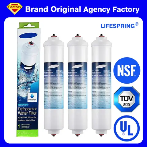 NSF 인증 브랜드 정품 DA29-10105J 삼성 AquaPure Plus HAFEX EXP용 냉장고 정수 필터 인라인 정수 필터