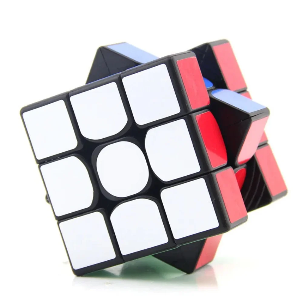 Yuxin Kleine Magische Kubus 3X3 Zwart/Kleur Stickerless Kubus 3X3 Speed Kubus Professionele Puzzel Educatief