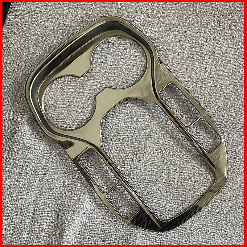 

Car Styling For Hyundai Santa Fe 2013-2017 Gear Shift Panel Cover Water Cup Holder Decoration Trim Auto Parts Accessories