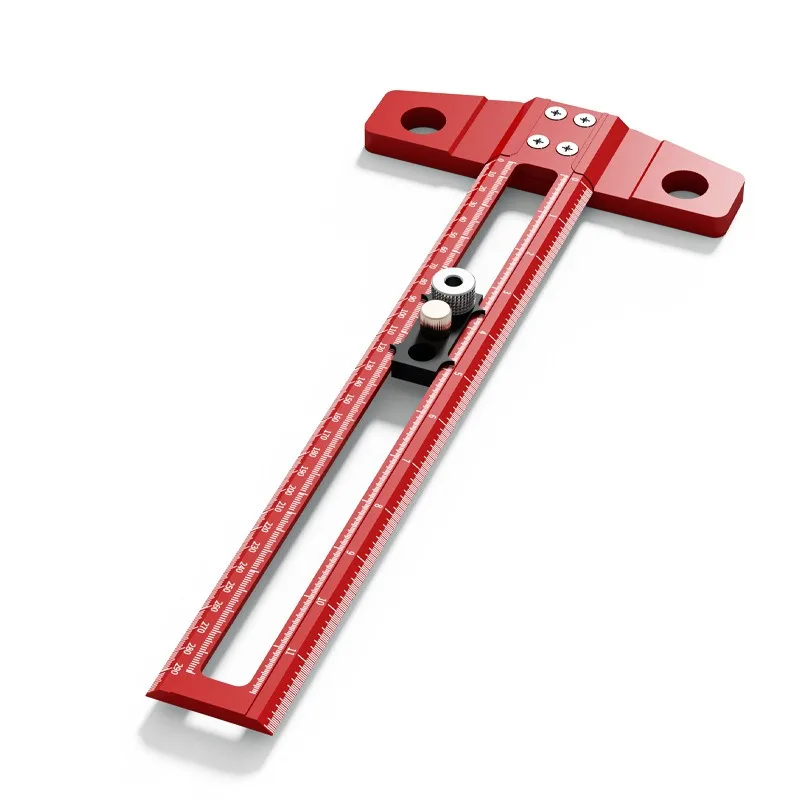 For Multifunctional Ruler Woodworking Scribing Ruler T-shaped Marking Ruler