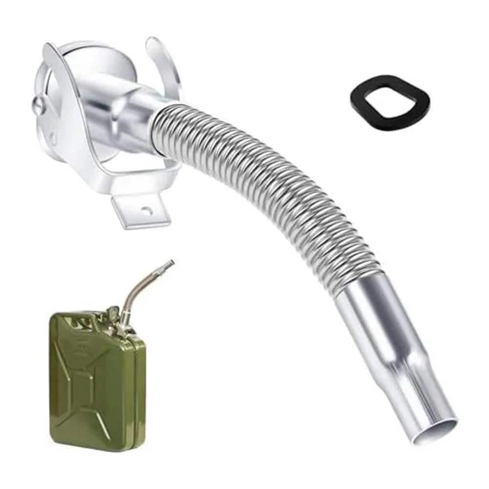 Bec verseur flexible à long bec pour bidons, compatible avec les contenants métalliques de 5 à 20 litres, construction en acier au carbone pour des performances fiables