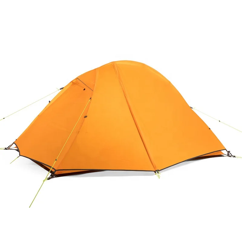 2 Persons Camping Tent Nylon Silicone Coating Mountain Hiking Tent Double Layer Waterproof Ultralight Backpacking Tent