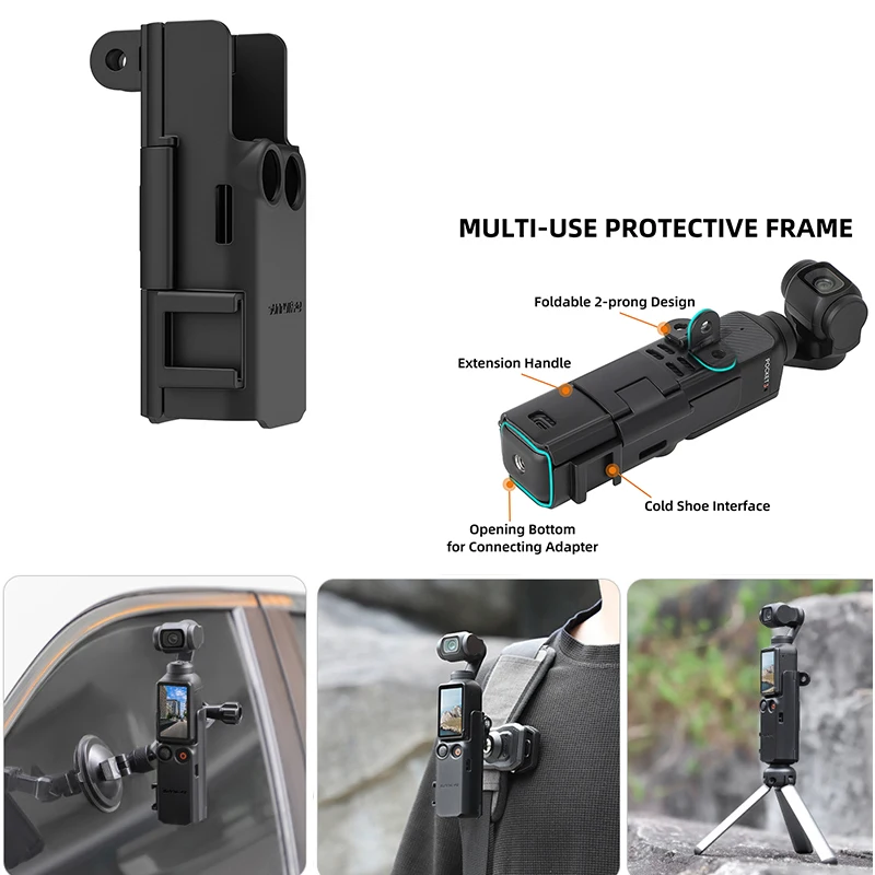 

Adapter Fixed Clip Frame Compatible Backpack Clip Bicycle Holder for DJI Osmo Pocket 3 Camera Gimbal Accessories