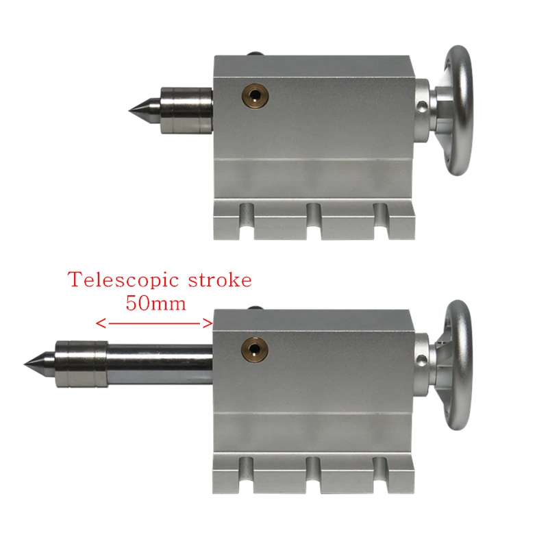 Rotary A axis 4th Axis Tailstock MT2 For CNC Router Engraver Milling Machine