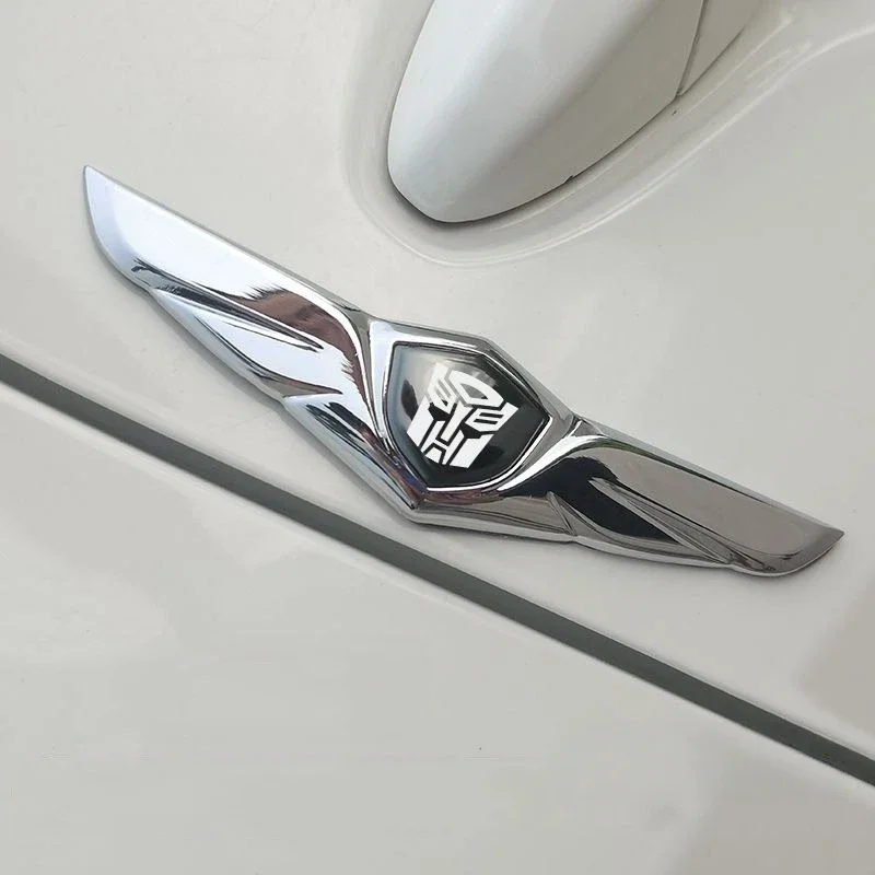 

Transformers Autobot Chrome Winged Metal Car Emblem, 3D Stylish Auto Decal for Hood, Fender & Tailgate