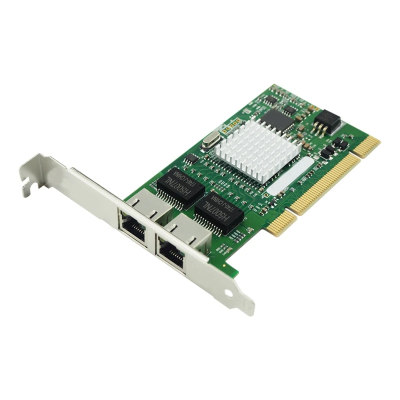 1Set Chipset 82546 Dual-Port Gigabit 8492MT PCI Server Network Card 1000M RJ45 NIC Ethernet Desktop Adapter PC+Metal