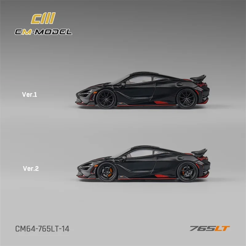 CM MODEL 1:64 765LT Mattblack 765LT Diecast Model Car