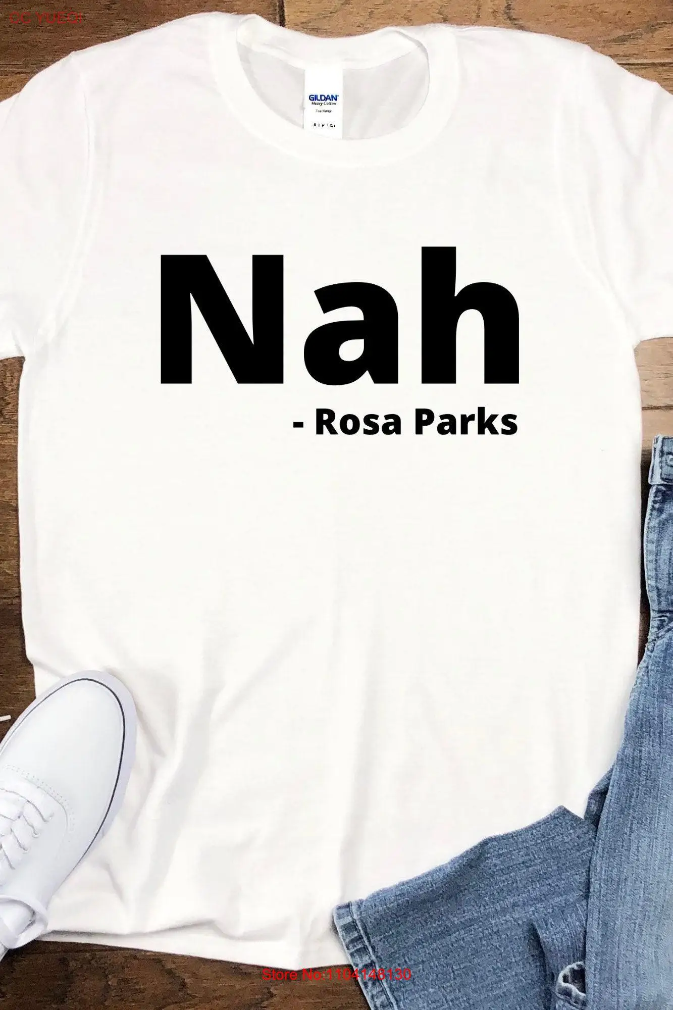 تي شيرت Nah Rosa Parks R الحقوق المدنية Black Lives Justice Equal Activist بأكمام طويلة أو قصيرة #1