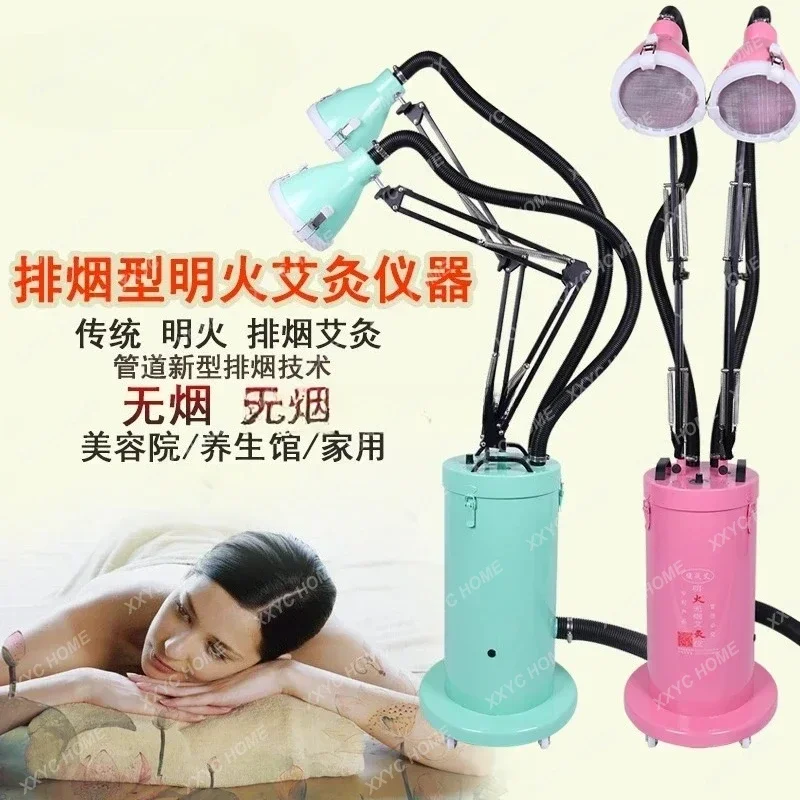 Een rookvrij verticaal rookuitlaatinstrument Moxibustion-verwarmingsapparaat voor het hele lichaam