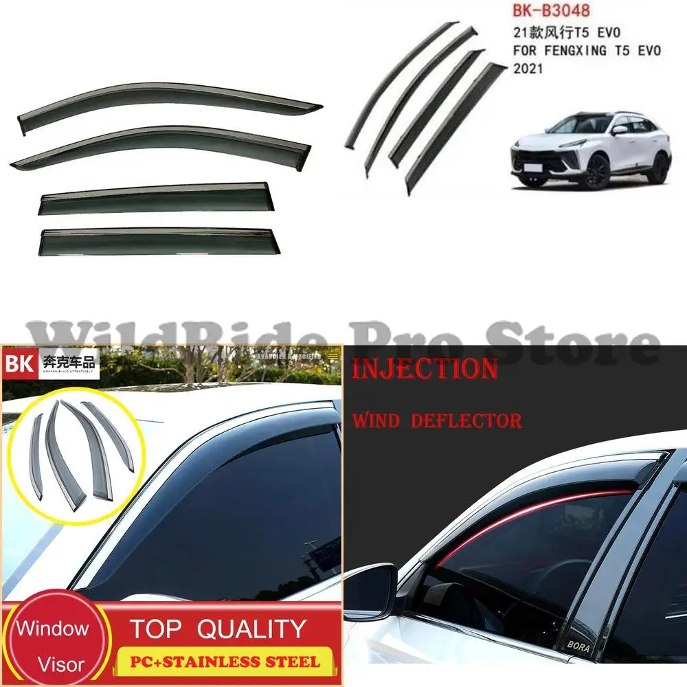 

1 set For Rain Guard for Dongfeng Forthing T5 EVO 2021+ Wind Deflector Rain Guard Window Visor Rain Shield