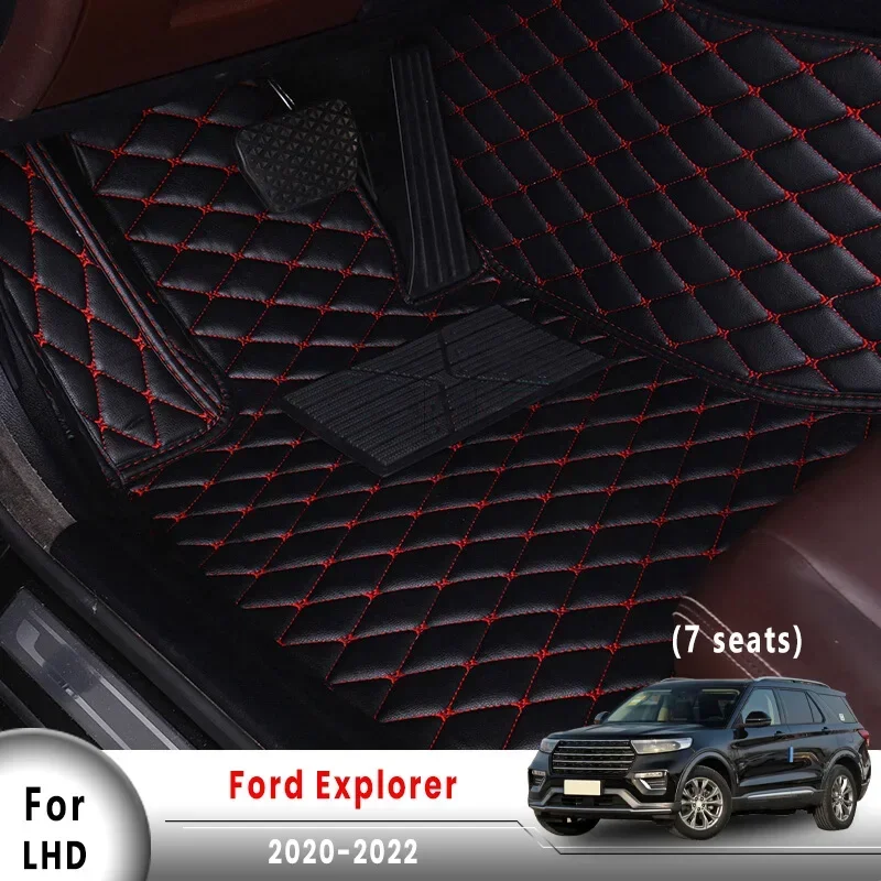 

For Ford Explorer 2020 2021 2022 (7 seats) Car Floor Mats Auto Carpets Interiors Accessories Rugs Automobiles Products Pedals