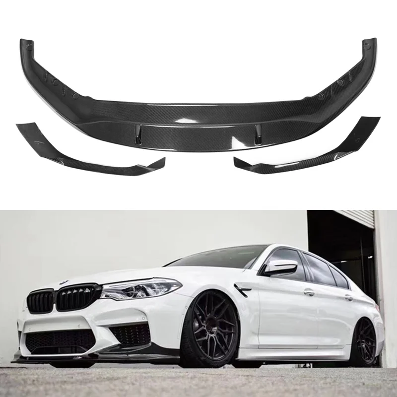 

Carbon Fiber Front Bumper Lip Chin Spoiler for BMW 5 Series G30 G31 M Sport Bumper LCI 2021 Car Front Bumper Lip Splitters Apron