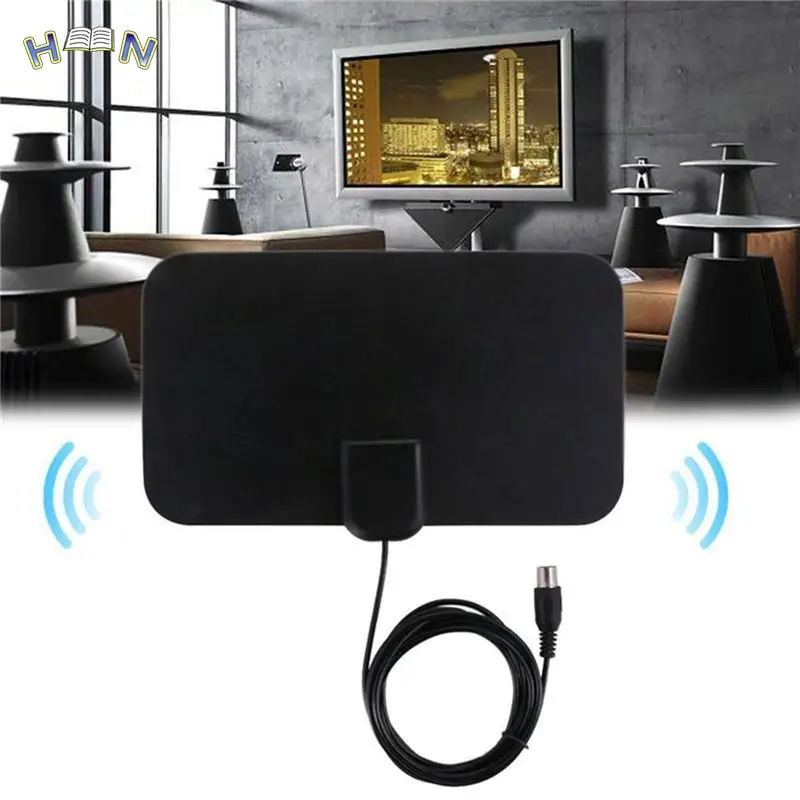 Digital Freeview Range Ultra-thin Digital Indoor Antena TV  Antenna High Signal Capture Cable Signal Amplifie Antenna