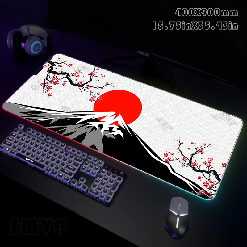 

Design Large RGB Gamer Mousepad Mouse Mat Gaming Mousepads LED Keyboard Mats Luminous Desk Pads Mouse Pad For PC