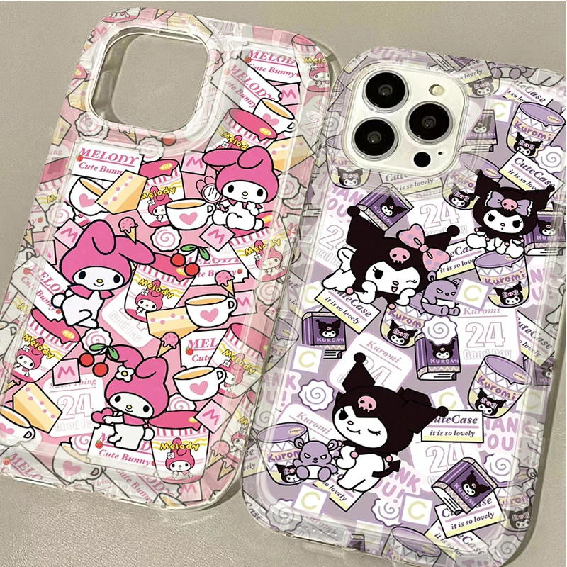 Sanrio Hello Kitty Cinnamon Rabbit Case for Xiaomi 13T 12T 14 13 12 12X 12S 11 Lite 10 11i POCO X6 Pro X3 NFC X4 GT X5 F3 F4 F5