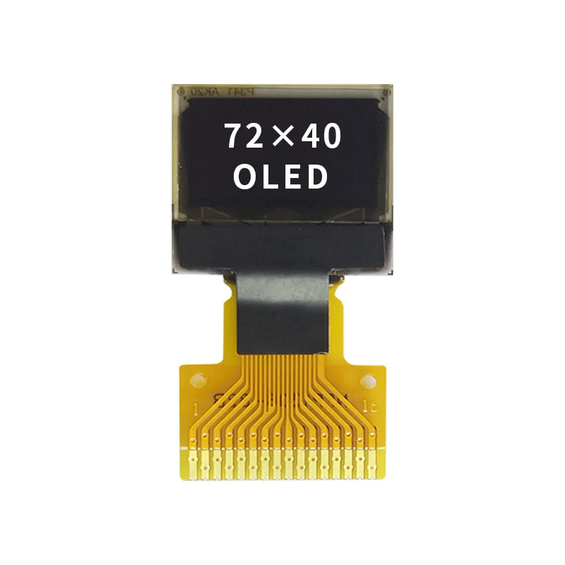 (5 buah) layar OLED 0.42 inci 72*40 Dot Matrix layar OLED SSD1315 kompatibel dengan SSD1306 Drive cahaya putih 16Pin