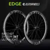 Elitewheels-超軽量カーボンファイバーホイールセット,ロードディスクブレーキ,20スポークハブ,ラチェットシステム,36t,40mm, 45mm, 50mm, 65mm, 1314g 1